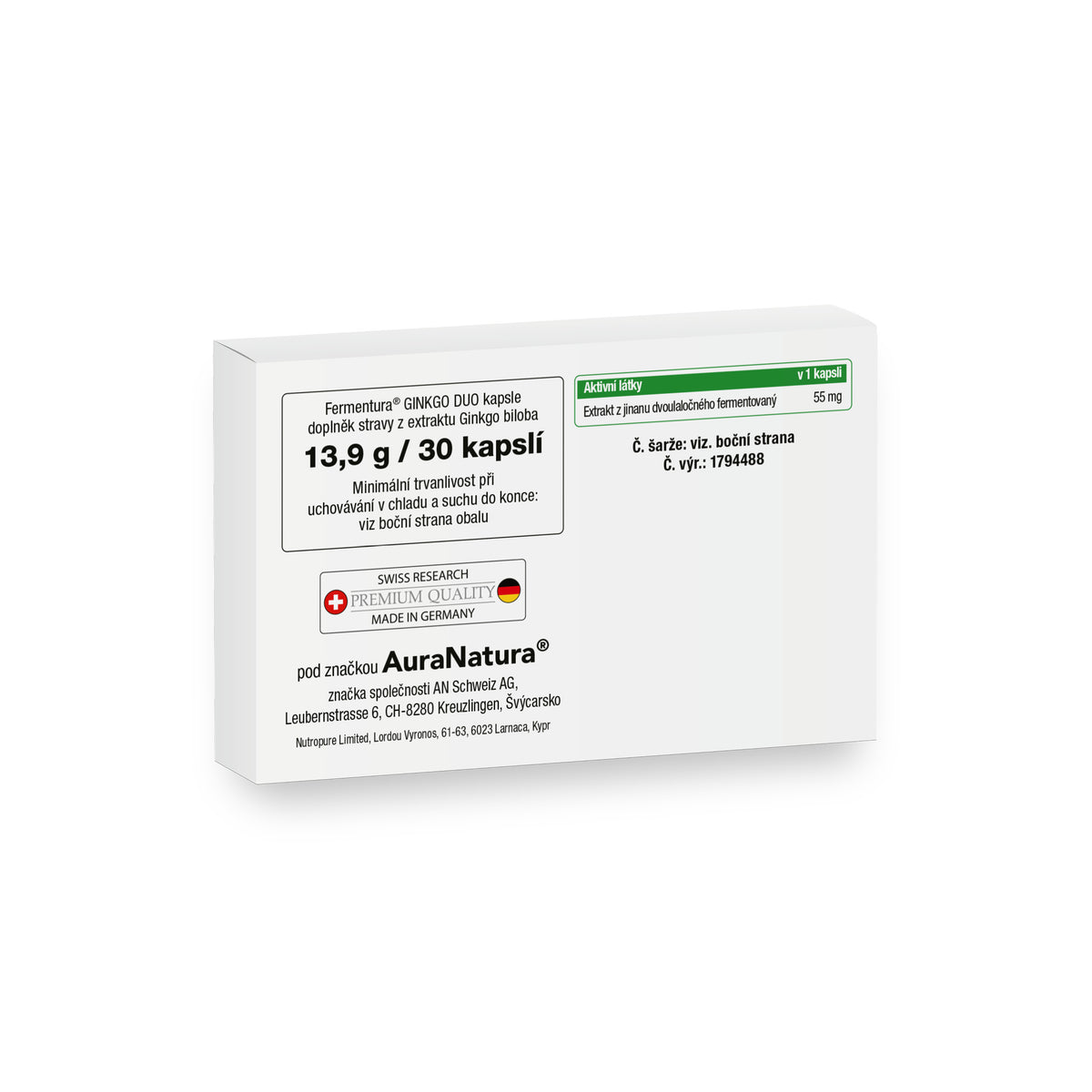 Obrázek produktu z Fermentura Ginkgo Duo